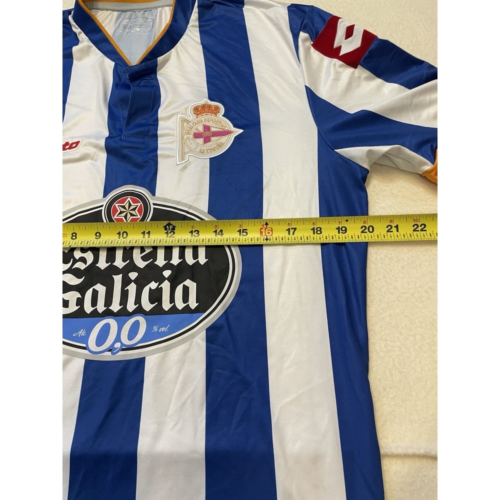 Deportivo de La Coruna Lotto Football Shirt Soccer Jersey Men's Size XL FIFA - Picture 9 of 11